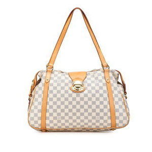 Louis Vuitton Damier Azur White Stresa GM Handbag White Leather